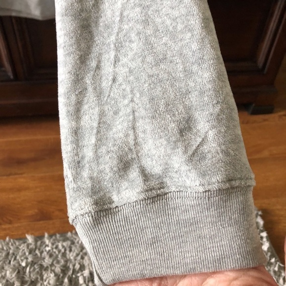 NWOT Aeropostale Heather gray reversed long sleeve sweatshirt in size L - Picture 4 of 6